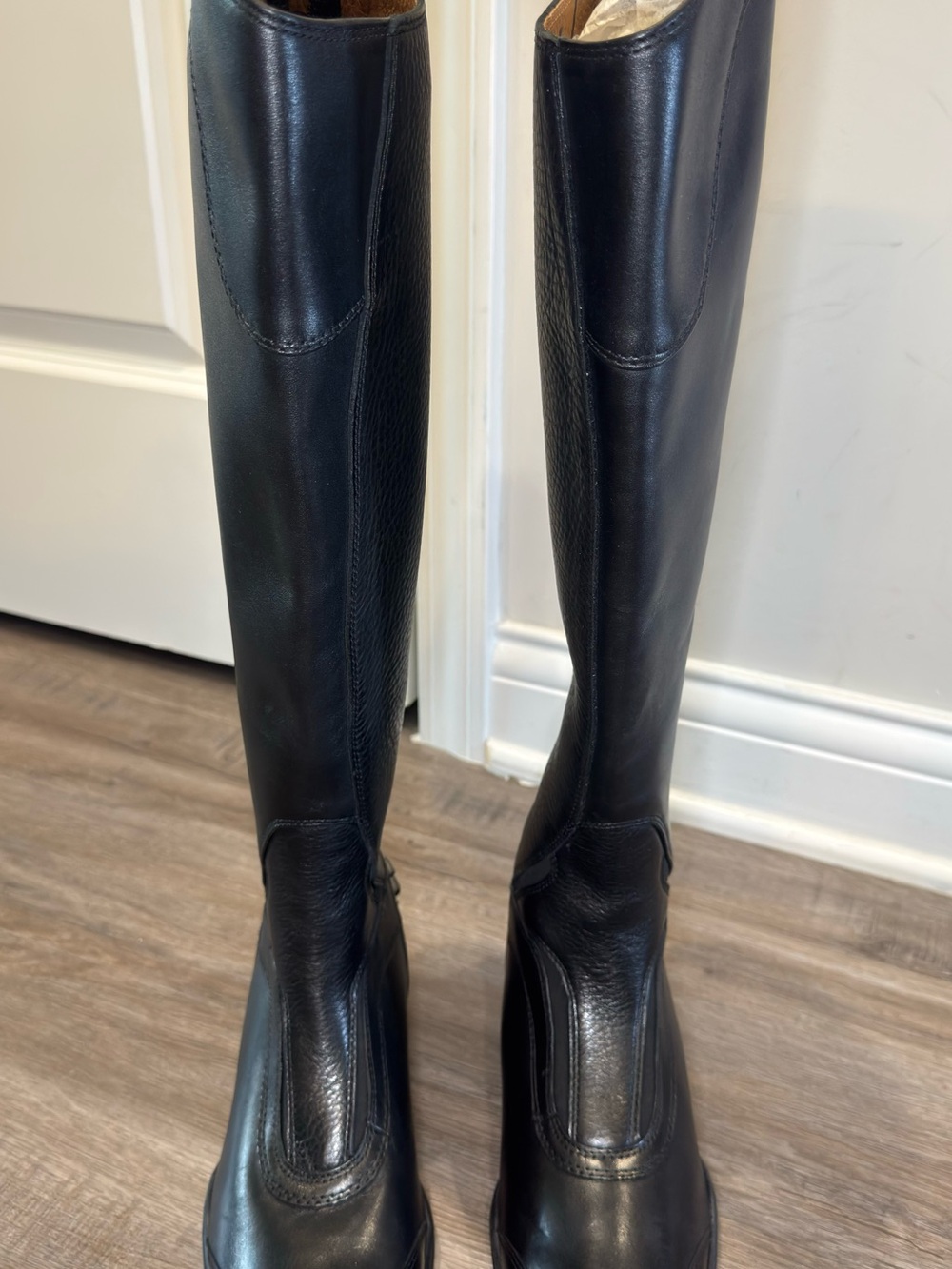 Ariat V Sport Zip Tall Black Leather Riding Boots - Picture 4 of 10